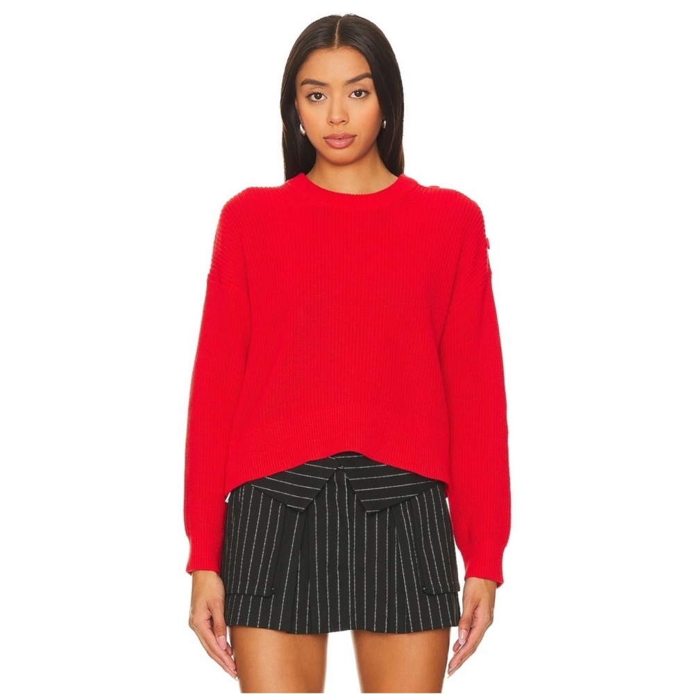 525 America Vibrant Red Crew Neck Sweater